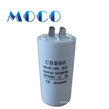 Hot sale white cbb60 capacitor 250vac 50/60hz 25/70/21